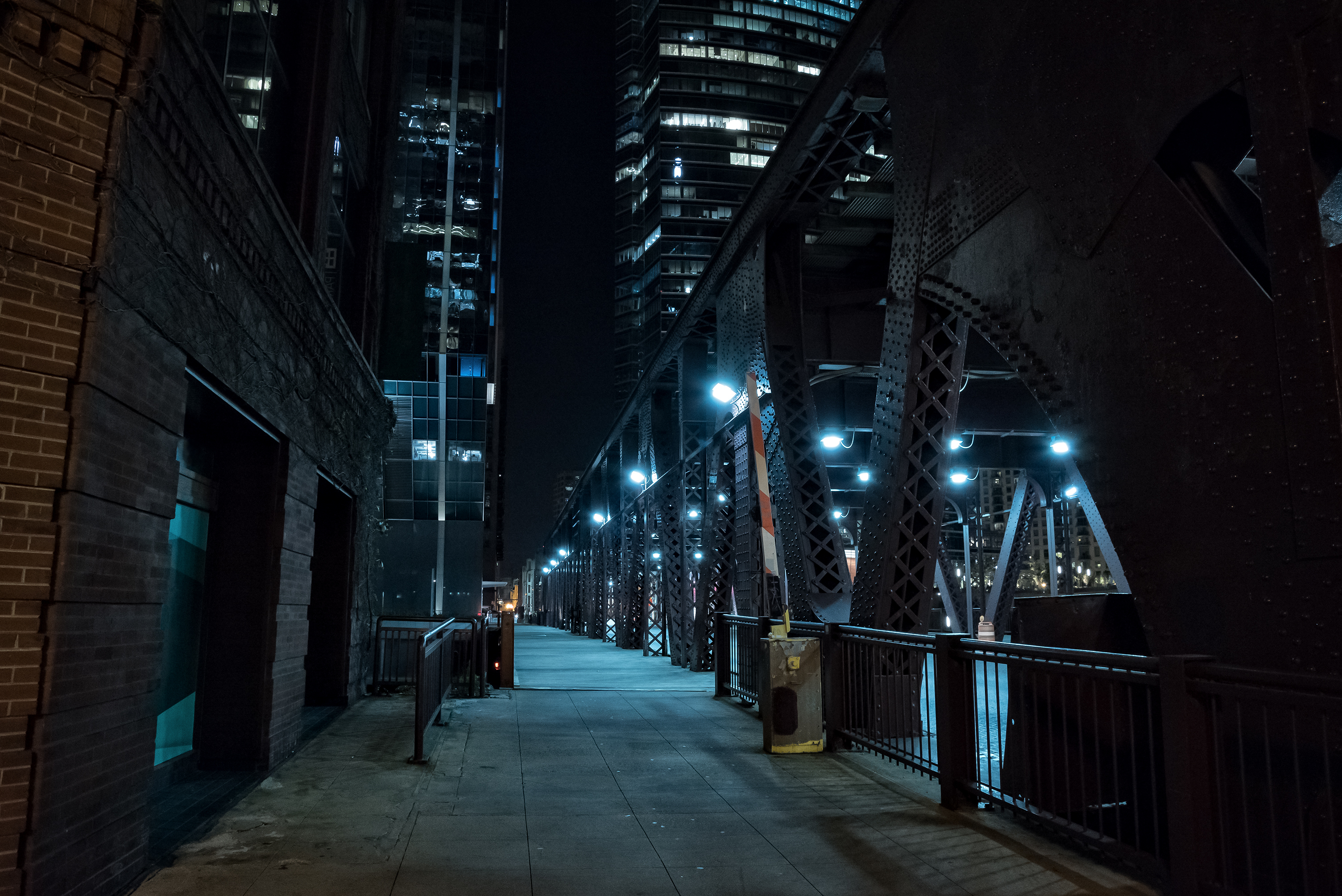 Urban environment at night